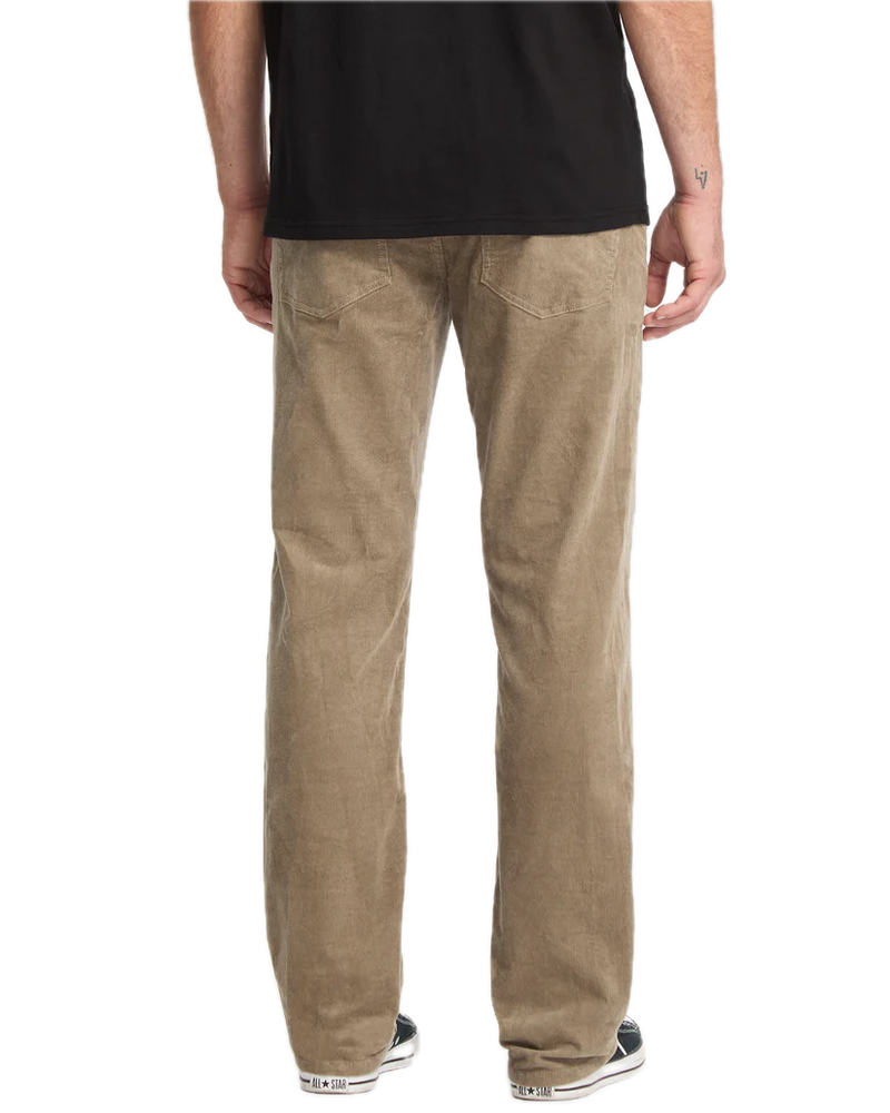 Volcom Solver 5 Pocket Corduroy Brindle – straight fit ribcord broek in brindle kleur met 5-pocket design en subtiele branding