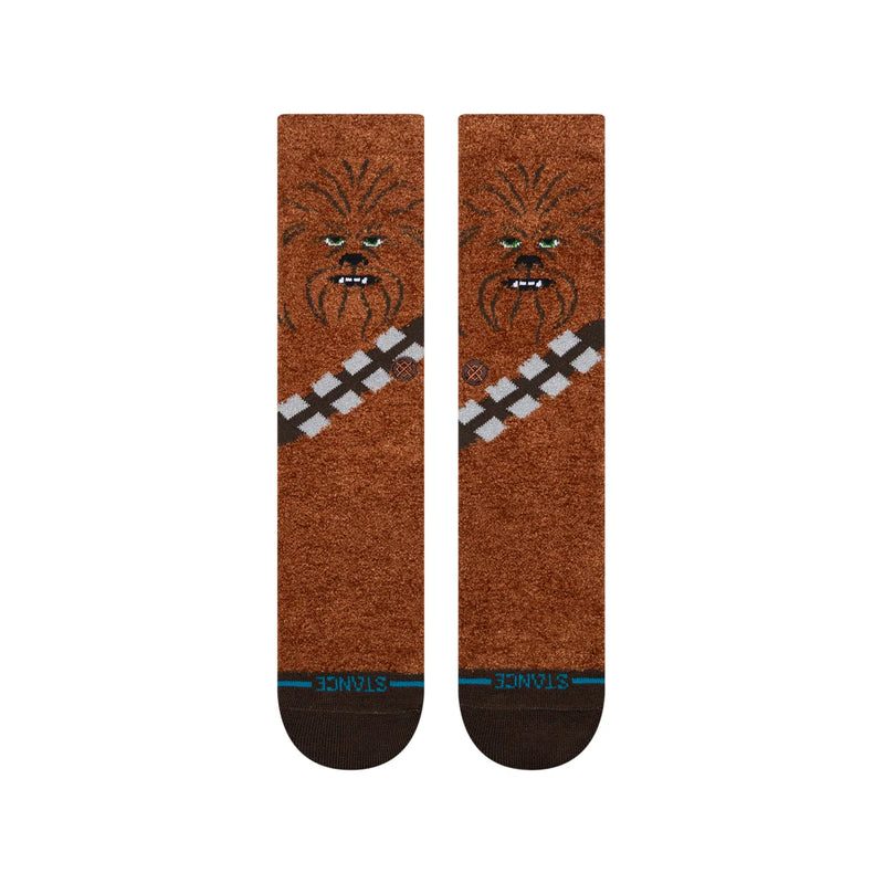 Stance Chewie Crew Brown – bruine Star Wars-sokken met Chewbacca-graphic en medium cushioning