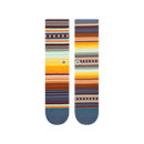 Stance Curren ST Crew Sea Blue – crew sokken in zeeblauwe kleur met minimalistisch design en medium cushioning