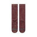 Stance Icon Dyed Crew Fig – dieppaarse crew sokken met hand-dyed look, medium cushioning en versterkte hiel en teen