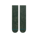 Stance Icon Dyed Crew Pine – crew sokken in groene tie-dye Pine kleur met medium cushioning en subtiele branding