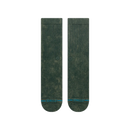 Stance Icon Dyed Crew Pine – crew sokken in groene tie-dye Pine kleur met medium cushioning en subtiele branding