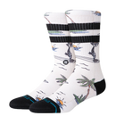 Stance Kool Katz Surf Crew Canvas – sokken met kleurrijke surf-graphic, medium cushioning en zachte katoenblend