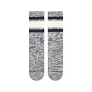 Stance Slub Boyd Crew Blue – blauwe gestreepte crew sokken van katoenblend met medium cushioning en versterkte hiel en teen