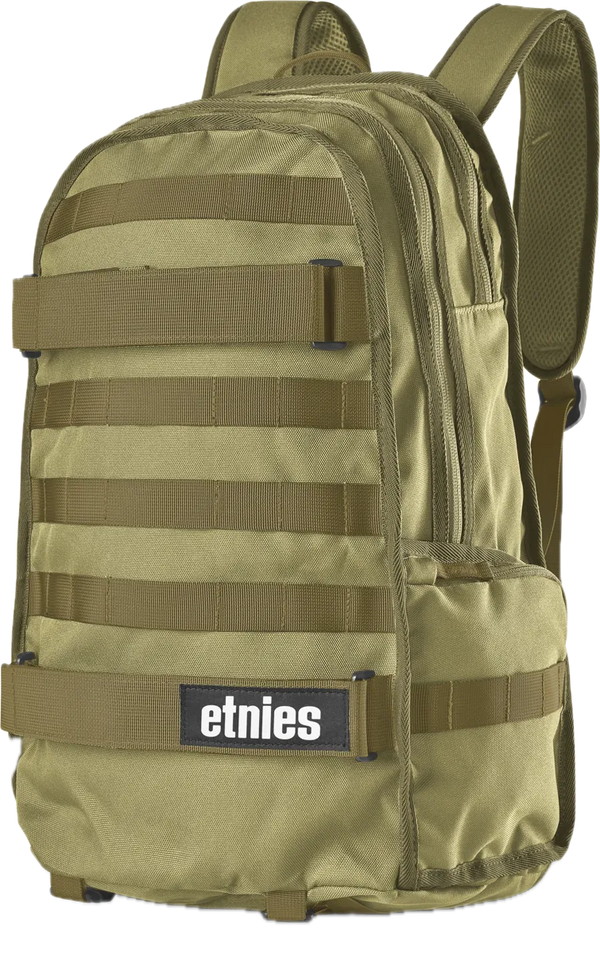 Etnies Marana Backpack Sand – stevige zandkleurige rugzak met laptopvak en skate straps