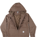 Revert 95 Classic Heavy Duty Work Hooded Jacket – canvas work jacket van cotton duck canvas met quilted recycled polyester lining en Revert 95 branding