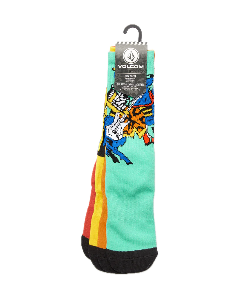 Koop de Volcom Featured Artist Bob Mollema Sock 4 Pack veilig en snel bij Revert 95 online of kom hem checken in de winkel in Haarlem.