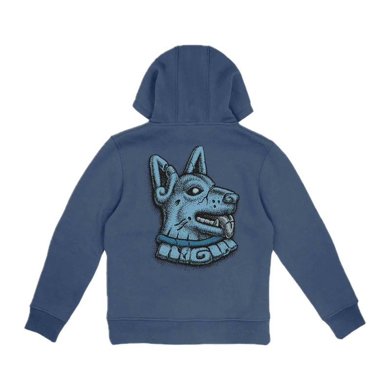 Santa Cruz Youth Winkowski Dog Hoodie Heritage Blue brushed fleece hoodie