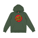 Santa Cruz Youth Classic Dot Hood Dark Moss midweight fleece hoodie.
