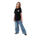 Santa Cruz Youth Imprint Moon Dot T-Shirt Black met Moon Dot-print op borst en rug