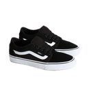 Vans Skate Chukka Low Sidestripe Black White – zwarte low-top skateschoen met witte Vans Sidestripe en wafelzool