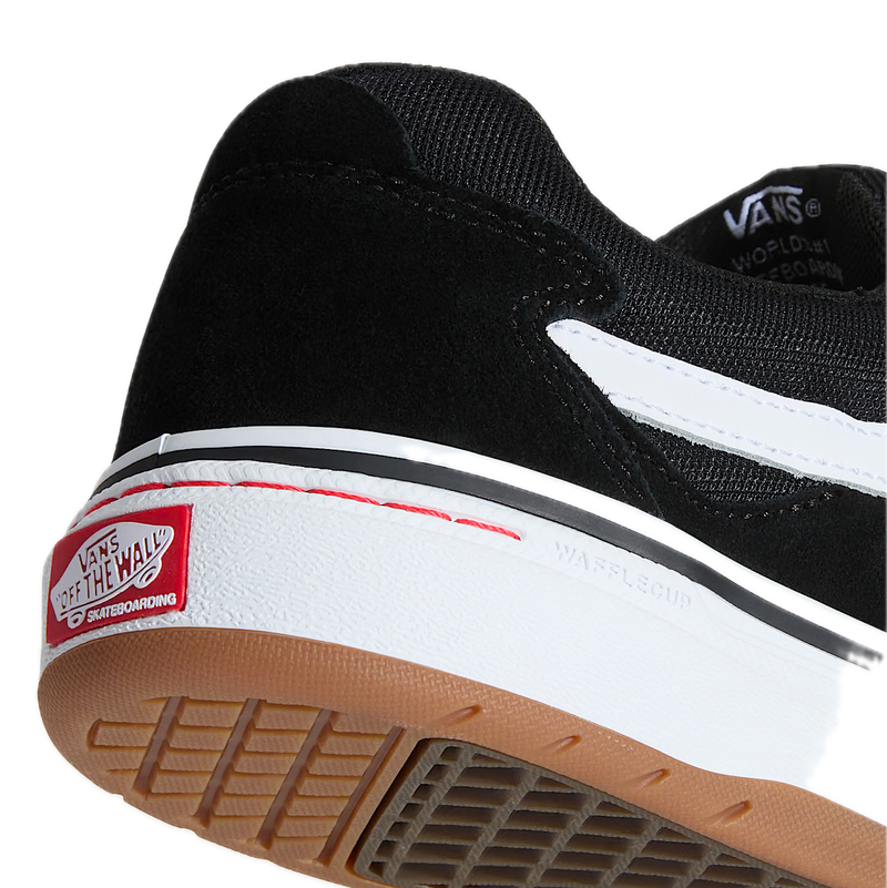 Vans Skate Kyle Walker Wafflecup Black White – pro skateschoen van Kyle Walker met zwart suède/canvas bovenwerk en Wafflecup constructie