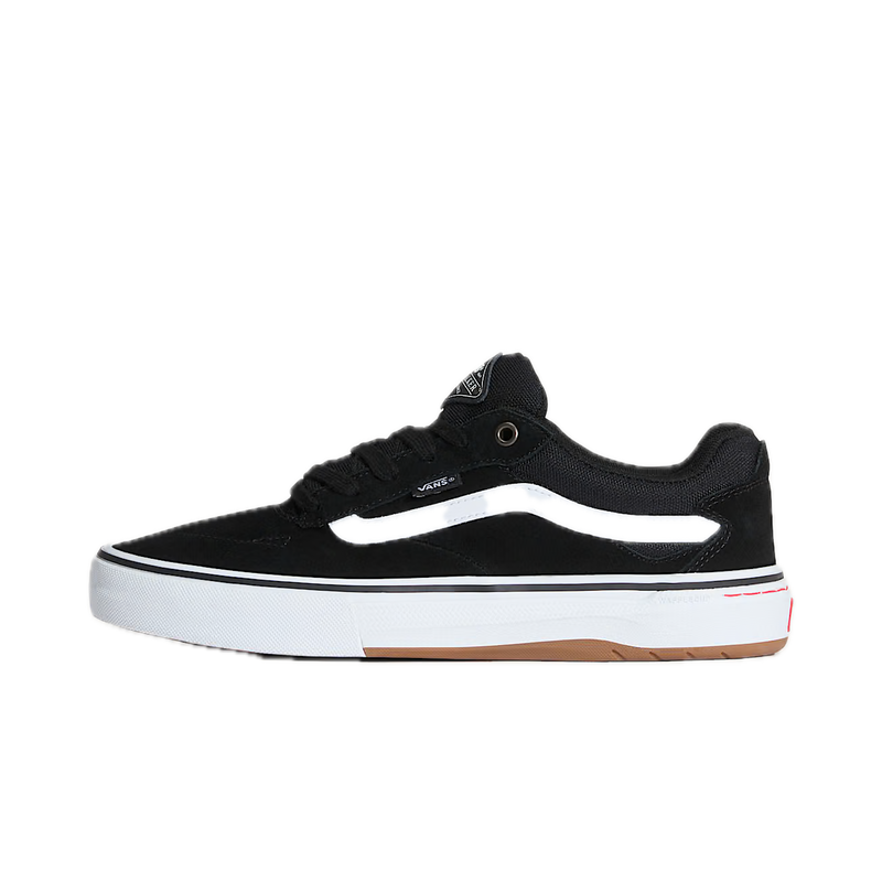 Vans Skate Kyle Walker Wafflecup Black White – pro skateschoen van Kyle Walker met zwart suède/canvas bovenwerk en Wafflecup constructie