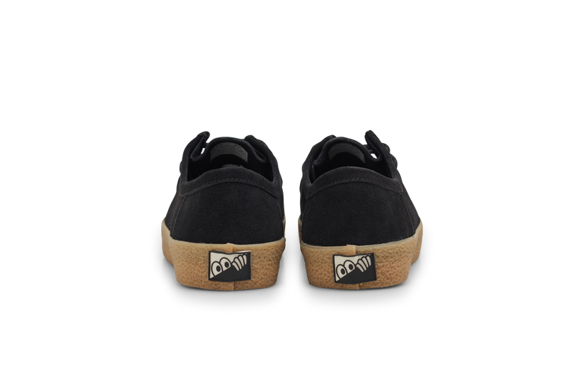 Last Resort AB VM006 Moc Black Gum – zwarte suède moc-toe skateschoen met gumzool