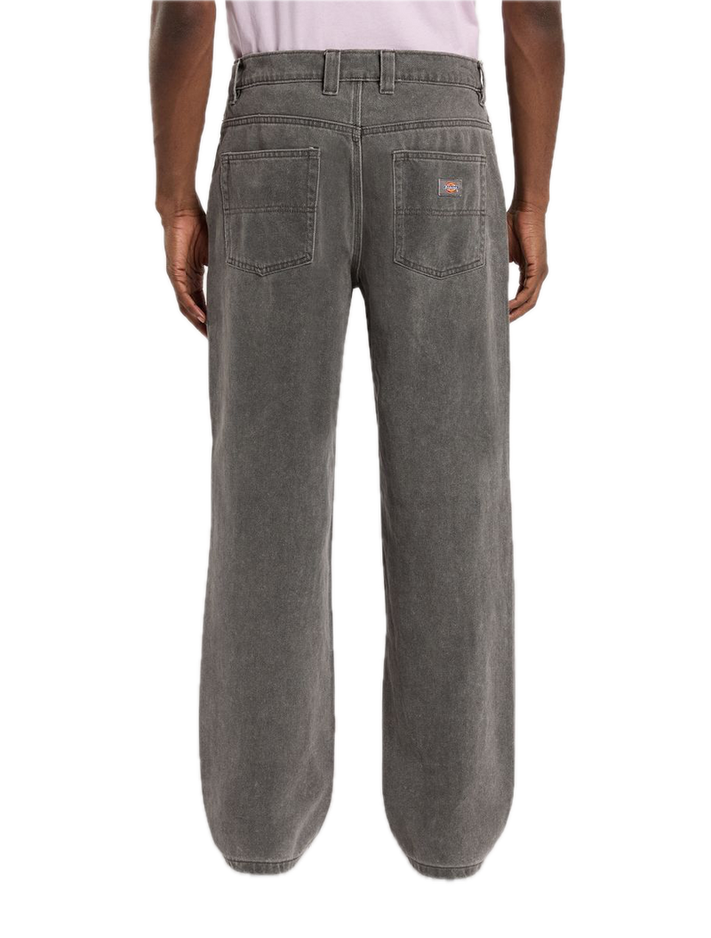 Dickies Thomasville Denim Pant Grey Wash – loose fit jeans in grijze wassing met 5-pocket design en subtiele branding