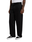Dickies 247 Loose Work Pant Black – zwarte work pant in katoen-polyester twill met loose fit en rechte wijde pijpen