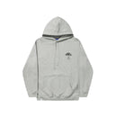 Hélas Vitruve Hoodie Light Grey – lichtgrijze hoodie van fleece met Vitruve graphic op borst en rug