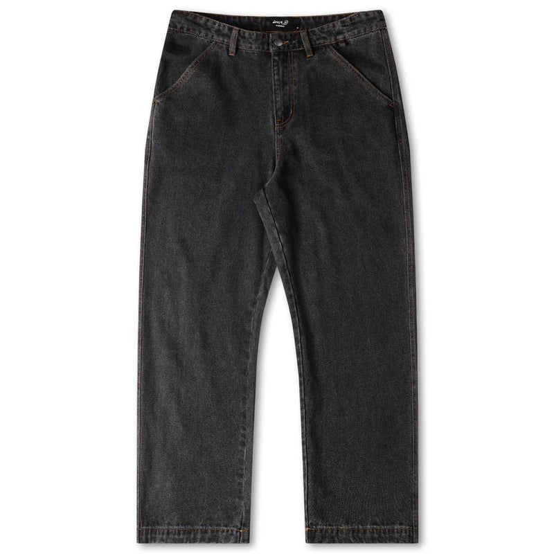 Former Reynolds Denim Pant Washed Black – premium straight/relaxed denim in washed black finish