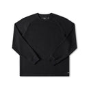 Former Merchandise Anderson LS Waffle Black – zwart longsleeve waffle-knit shirt met subtiele Former-branding