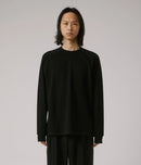Former Merchandise Anderson LS Waffle Black – zwart longsleeve waffle-knit shirt met subtiele Former-branding