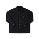Former Merchandise Crux Flannel LS T-shirt Black – zwart geruit flanellen overhemd met lange mouwen en Former-branding