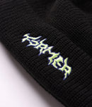 Former Proscription Beanie Black – rib knit beanie met Proscription branding in zwart