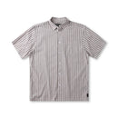 Former Reynolds Stripe SS Shirt Choc – gestreept short-sleeve shirt met Reynolds signature style