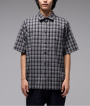 Former Vivian Praise Check SS Shirt Black – short-sleeve check shirt met Former Praise details