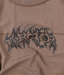 Former Praise T-shirt Washed Choc – heavyweight tee met ruggraphic en washed finish