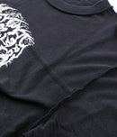 Former Praise LS-Shirt Washed Black – heavyweight longsleeve met washed finish en Praise ruggraphic
