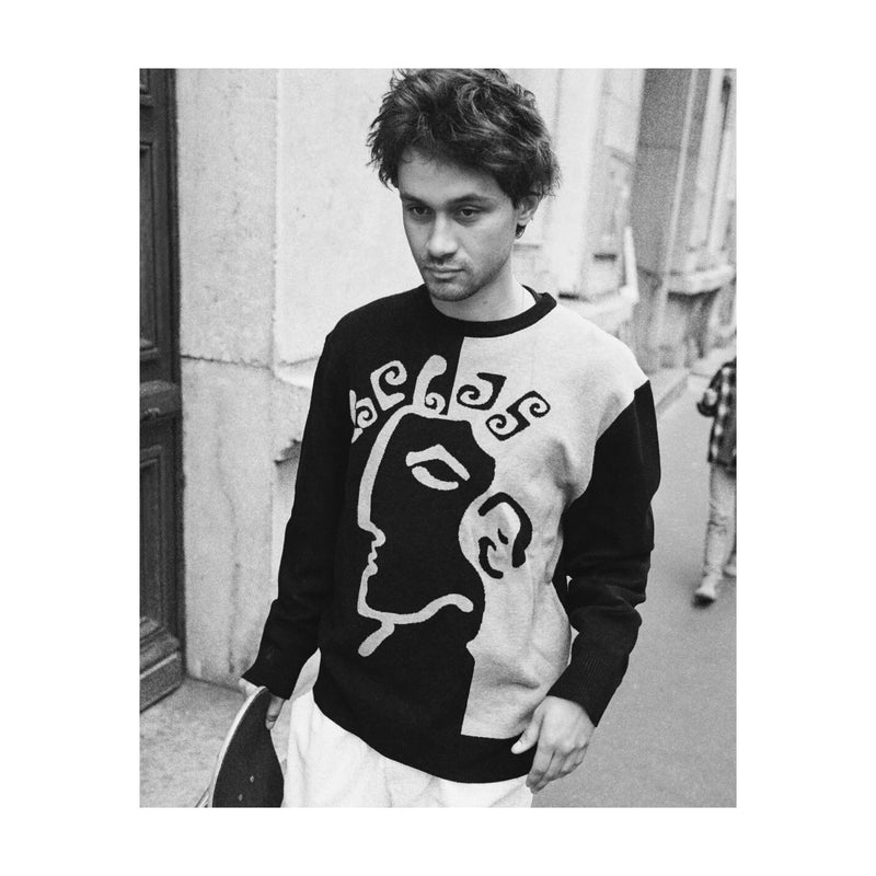 Hélas Caps Dieu Grec Crewneck Knit