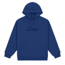 Shop de Dime Mtl Cursive Logo Hoodie Midnight Navy veilig en snel bij Revert 95 online of kom gezellig langs in de winkel in Haarlem.