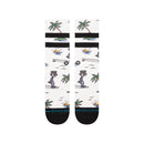 Stance Kool Katz Surf Crew Canvas – sokken met kleurrijke surf-graphic, medium cushioning en zachte katoenblend