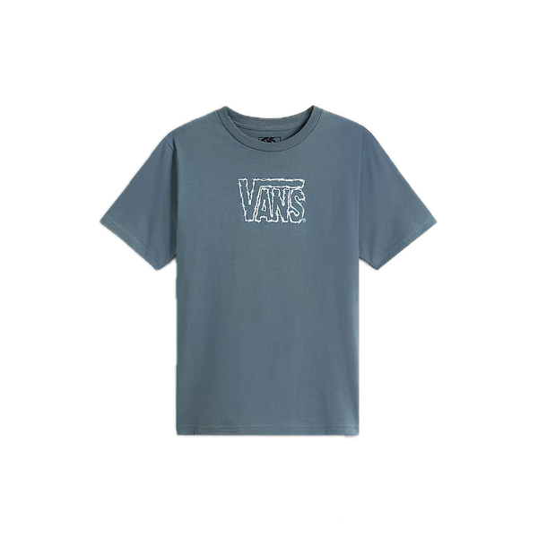 Vans Cactus Wire SS Kids Stormy Weather – kinder T-shirt in stormy weather blauw met cactus wire graphic op borst en rug