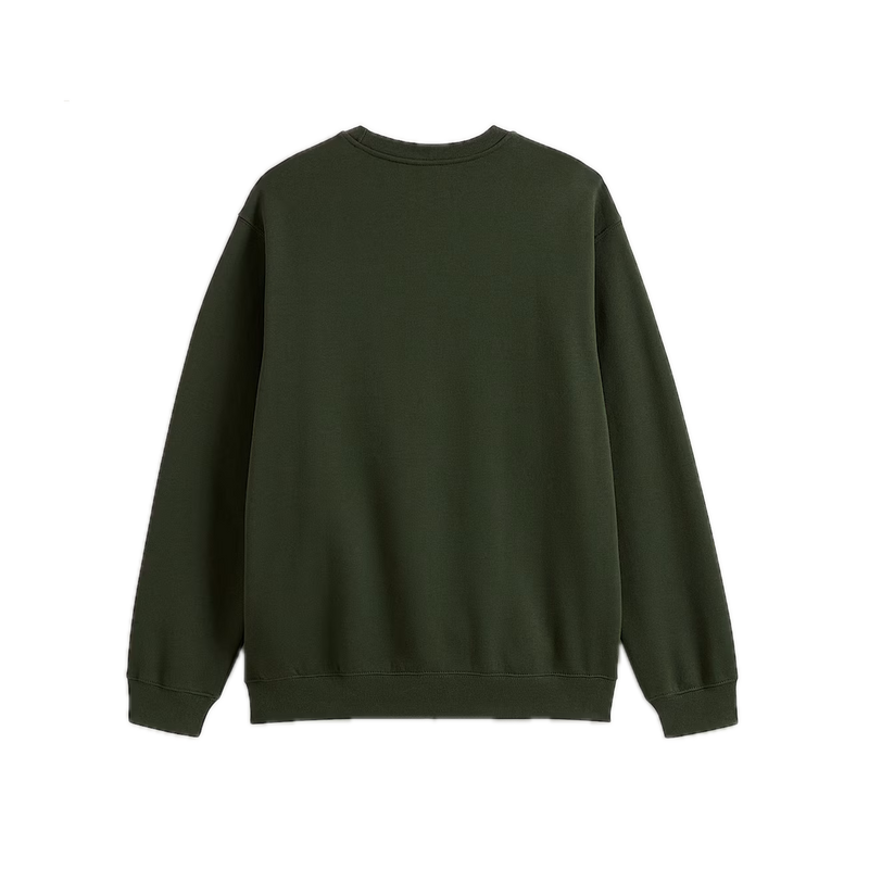 Vans Left Chest II Loose Pullover Dried Kelp – hoodie in warme dried kelp kleur met loose fit en subtiel Vans-logo