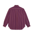 Polar Skate Co Ben LS Shirt Purple Stripe – loose fit langemouwen shirt in paarse strepen met knoopsluiting en subtiele branding