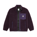 Polar Skate Co Kiki Jacket Dark Violet – donkerpaars katoen-twill jack met boxy fit en Polar-logo patch