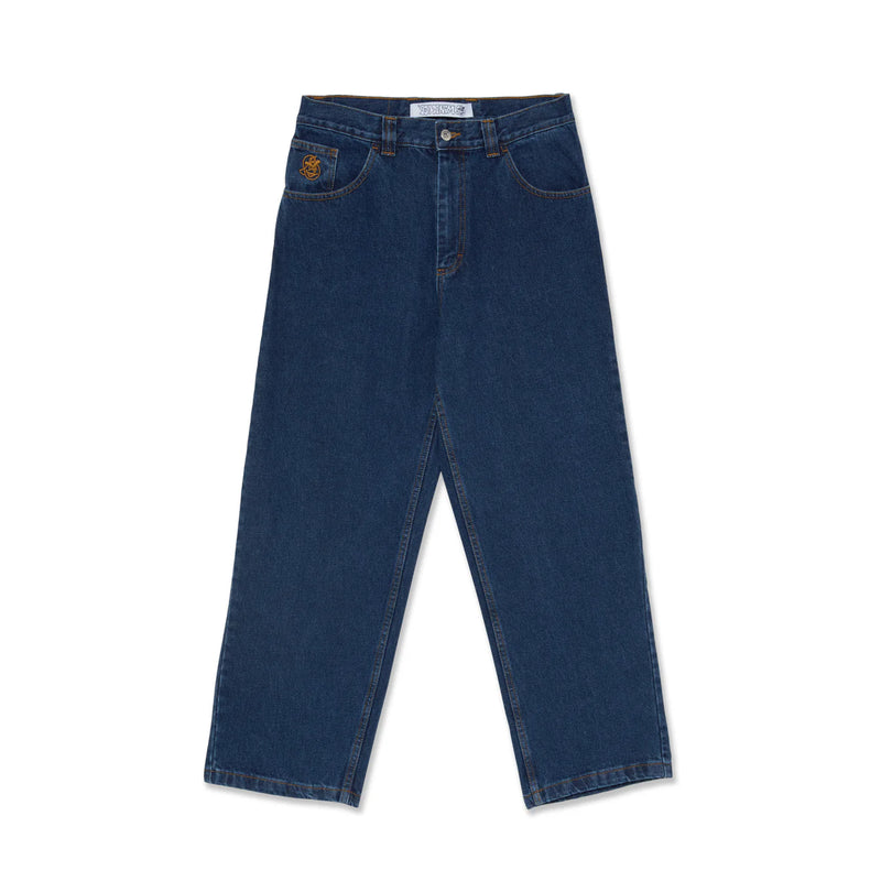 De 93! Pants Dark Blue zijn kwalitatieve en comfortabele broeken van Polar, gemaakt van extra stevig denim en gemaakt om lang mee te gaan.