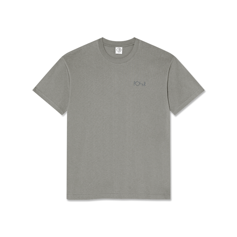Polar Skate Co Contrast Tee Stroke Logo Grey