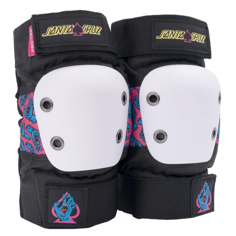 Pro-Tec Pads X Santa Cruz Street Gear Junior 3 Pack – kinder beschermingsset met knie-, elleboog- en polsbeschermers in Santa Cruz x Pro-Tec design