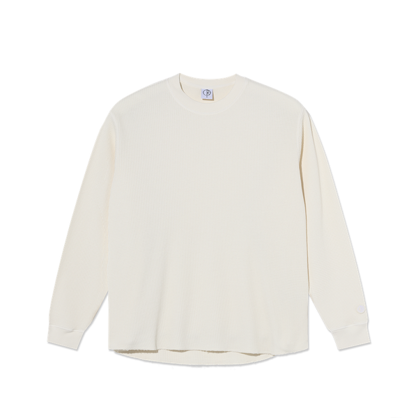 Polar Skate Co Dylan LS Tee Waffle Ivory
