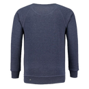 Rumble Speedshop Yellow Cat Heather Blue Sweater – crewneck sweater met Yellow Cat graphic