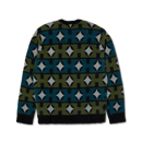 HUF Space Age Crewneck Sweater zwart sweatshirt met futuristische graphic