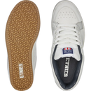 Detail van het boven en onder werk van de Etnies Sal 23 White.