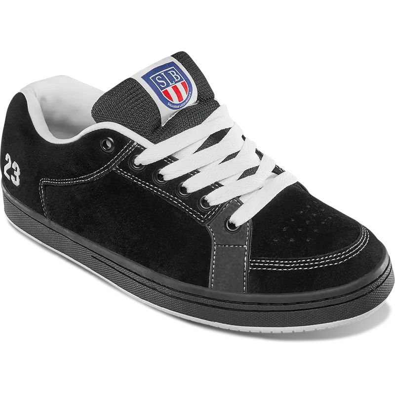 Etnies Sal 23 Black White – retro skateschoen van Sal Barbier in zwart met wit