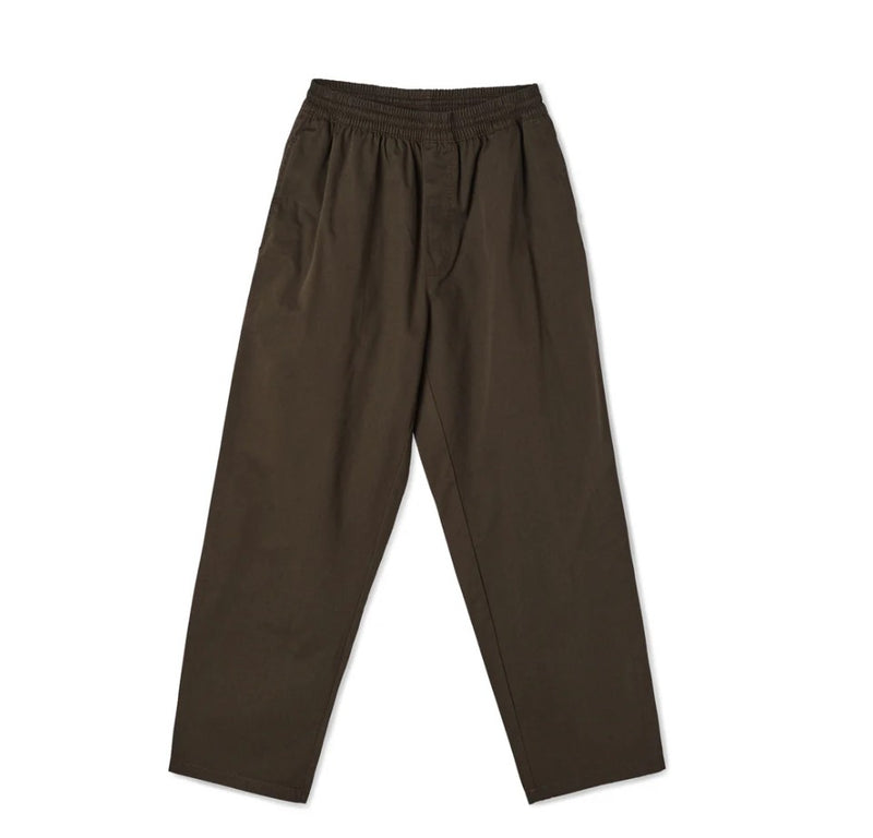 Polar Skate Co Surf Pants Brown – bruine loose fit broek met elastische taille en trekkoord

