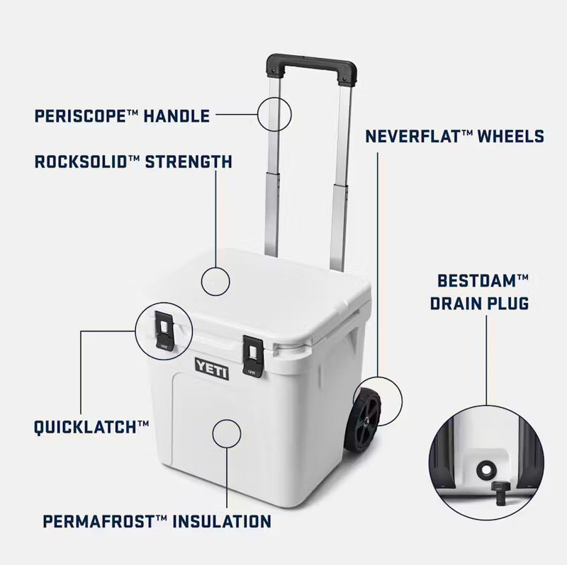 YETI Roadie 48 wheeled cooler – draagbare koelbox op wielen met telescopische trekstang