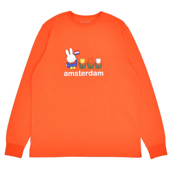Bestel de Pop Trading Company miffy amsterdam longsleeve t-shirt orange veilig, gemakkelijk en snel bij Revert 95. Check onze website voor de gehele Pop Trading Company collectie, of kom gezellig langs bij onze winkel in Haarlem.