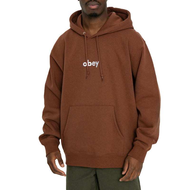 Obey lowercase hood Sepia