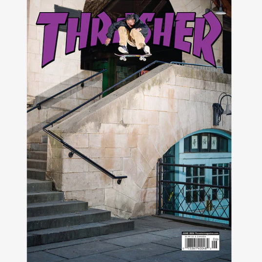 Bestel de Thrasher Magazine June 2024 Issue 527 snel, gemakkelijk en veilig bij Revert 95. Check onze website voor de gehele Thrasher collectie of kom gezellig langs bij onze winkel in Haarlem.